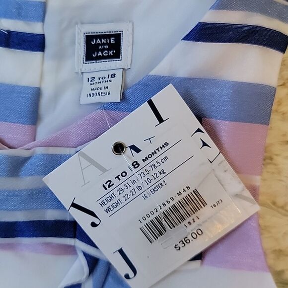 JANIE AND JACK 2-PIECE OUTFIT, SIZE 12-18 MONTHS, NEW! - Picture 4 of 10